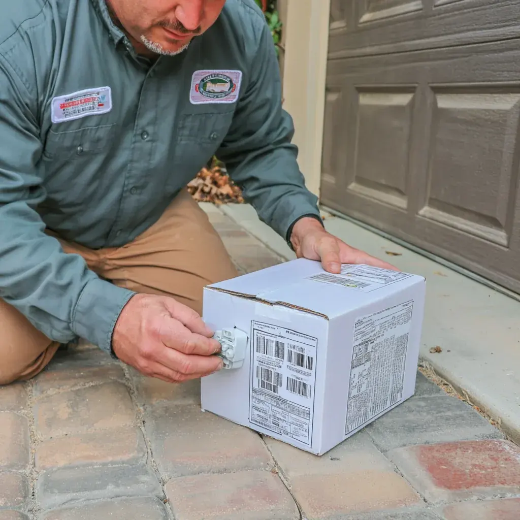 A garage door in Franklin being checked over